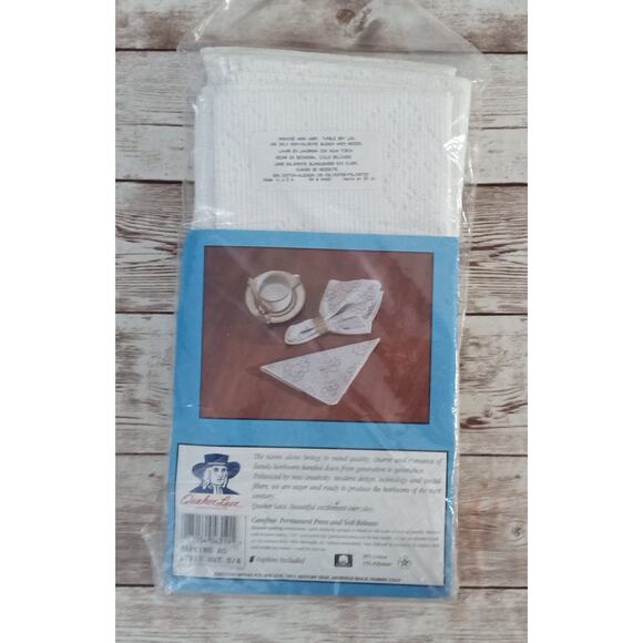 Quaker Lace Dinner Napkins White Set of 4 Vintage In Package - Picture 4 of 11